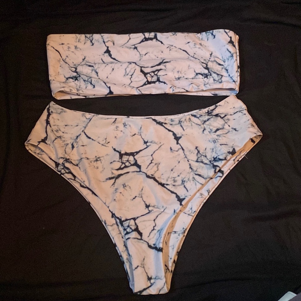 two piece bathing suit